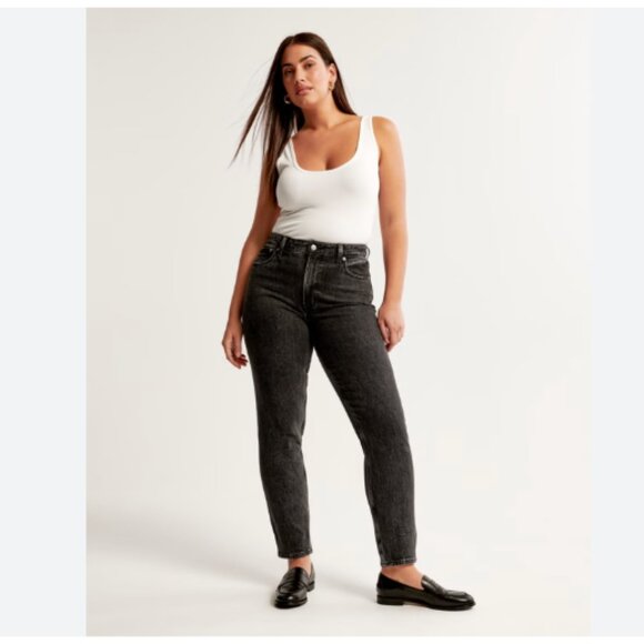 Abercrombie & fitch curve love high rise mom jeans sz33 - Picture 1 of 7